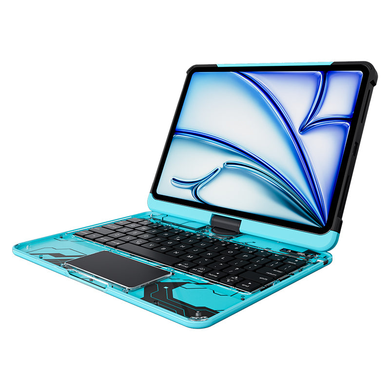 New Transparent 360° iPad Keyboard Case